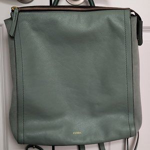Fossil Blue and Green Backpack Modern Design